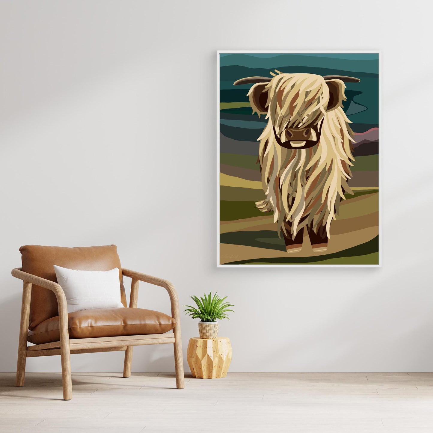Highland Cow, Scotland- Large sizes canvas prints