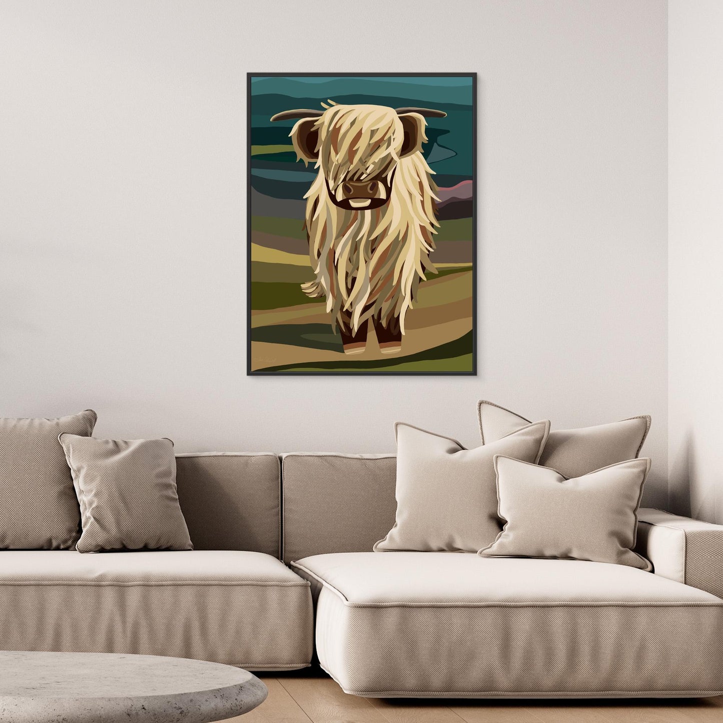 Highland Cow, Scotland- Large sizes canvas prints