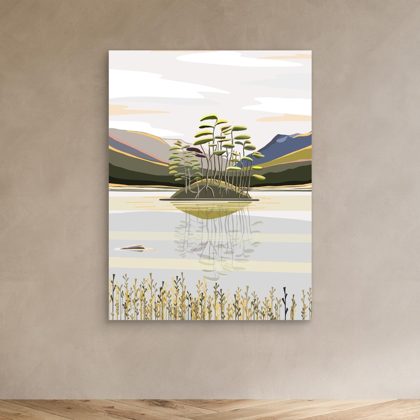 Rannoch Moor, Loch Ossian, Scotland - large size canvas prints, framed or unframed option