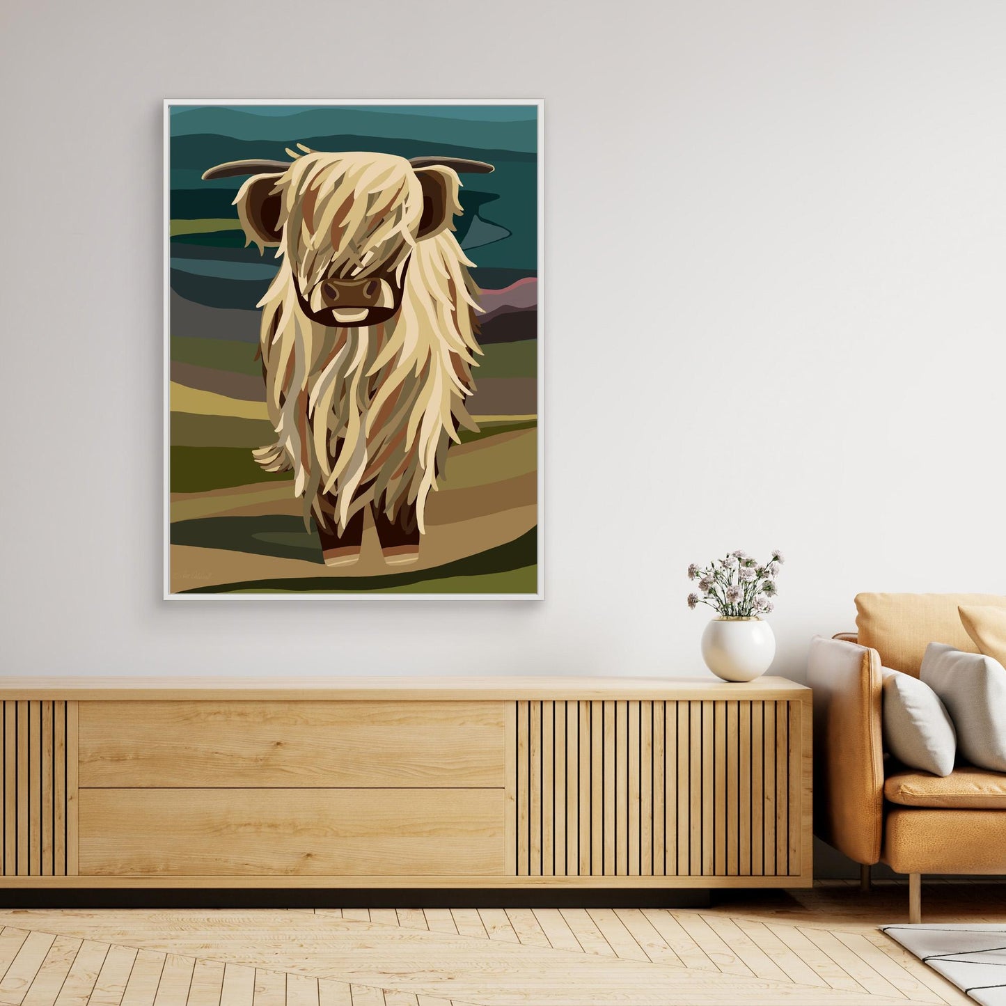 Highland Cow, Scotland- Large sizes canvas prints