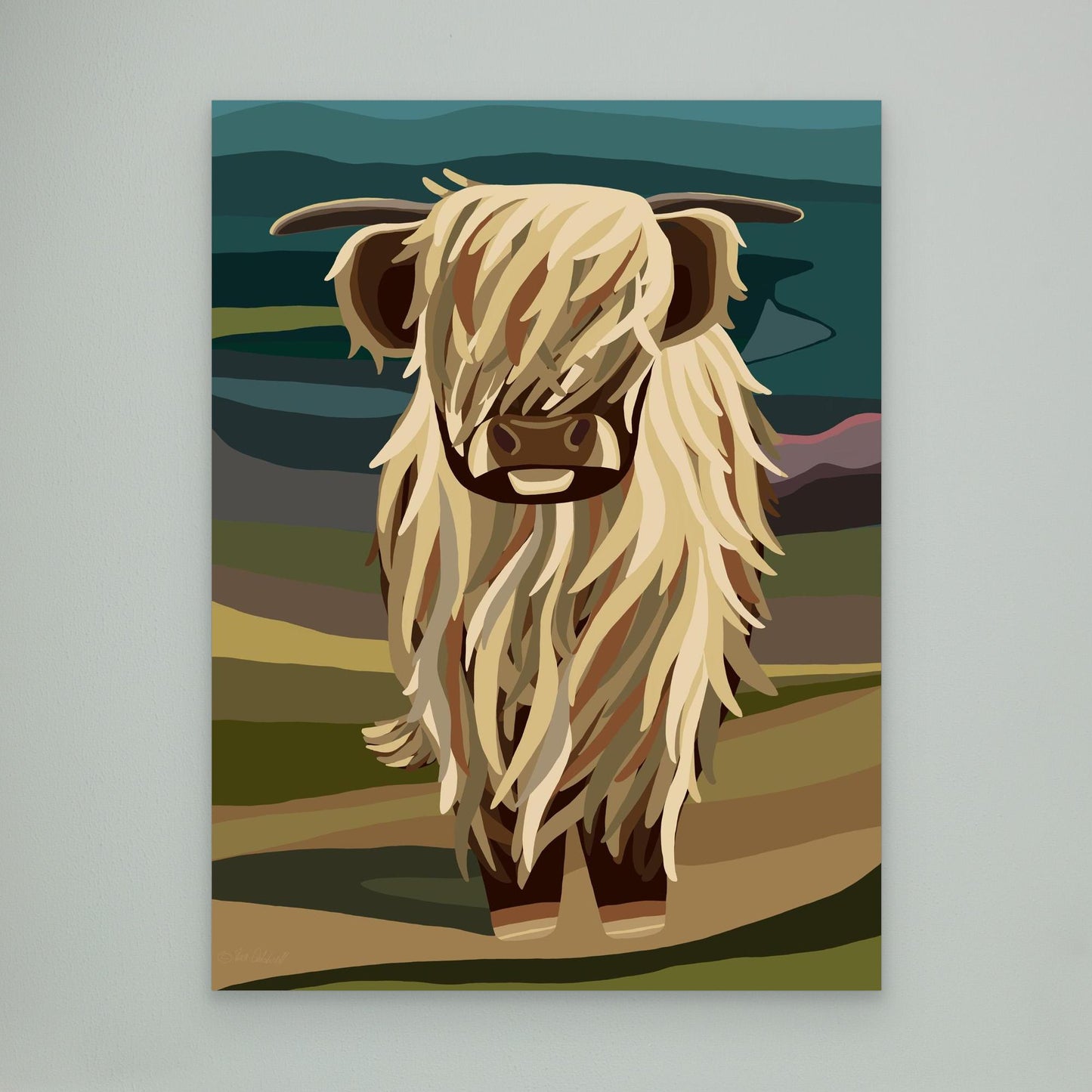 Highland Cow, Scotland- Large sizes canvas prints