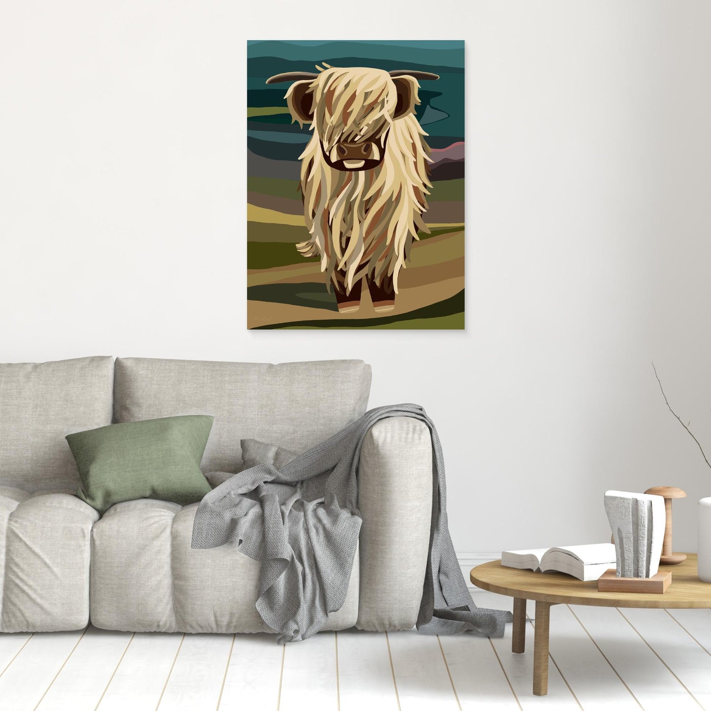 Highland Cow, Scotland- Large sizes canvas prints