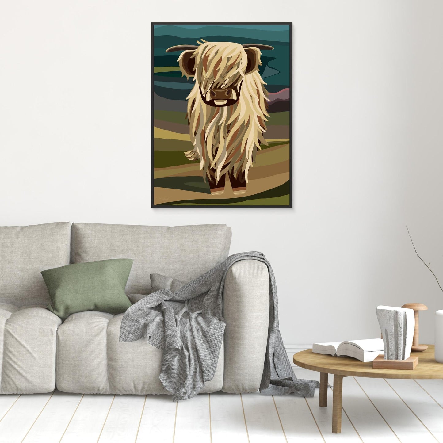 Highland Cow, Scotland- Large sizes canvas prints
