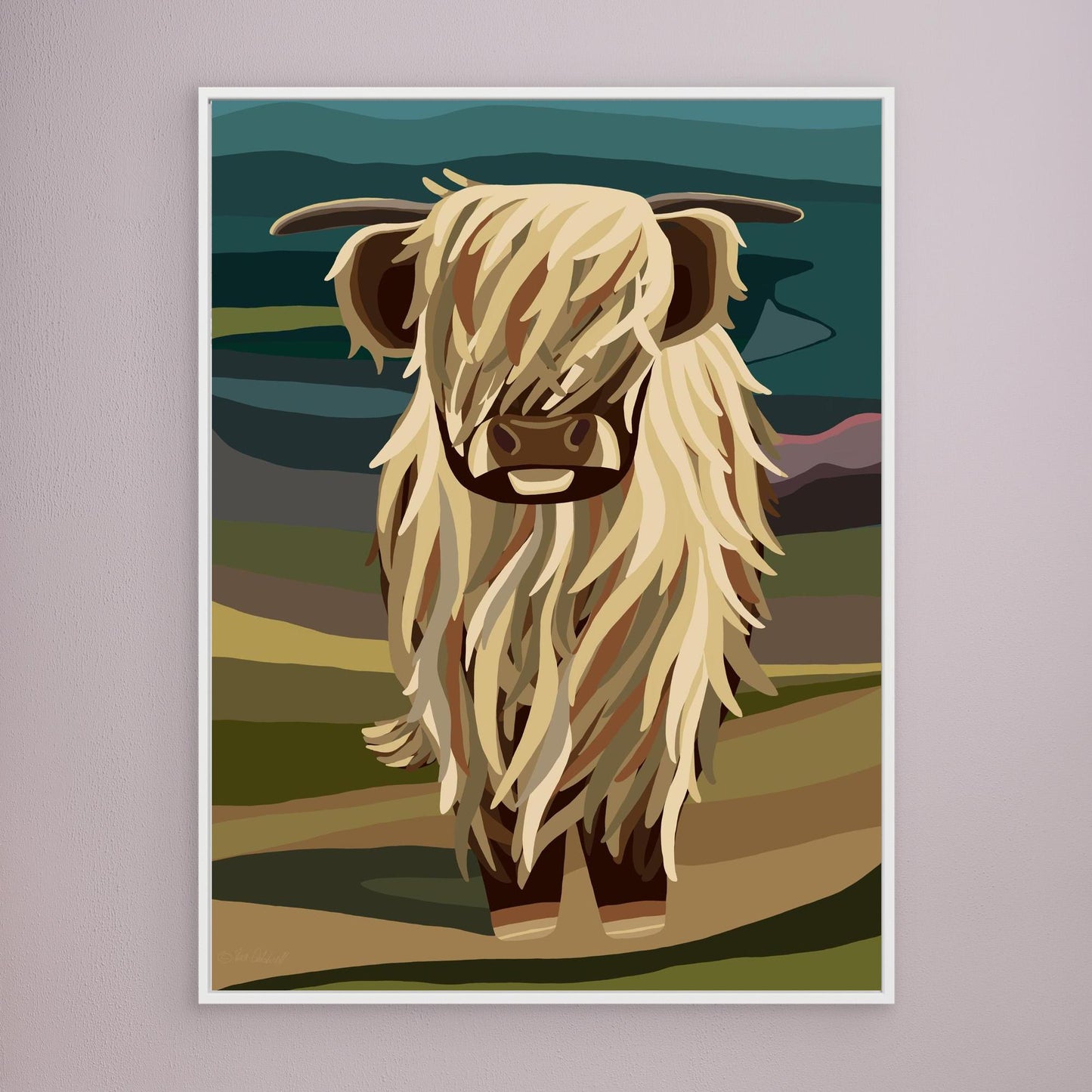 Highland Cow, Scotland- Large sizes canvas prints