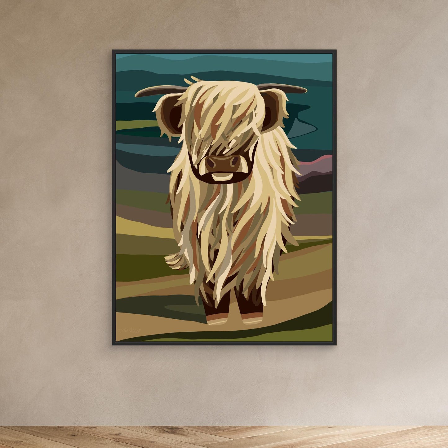 Highland Cow, Scotland- Large sizes canvas prints