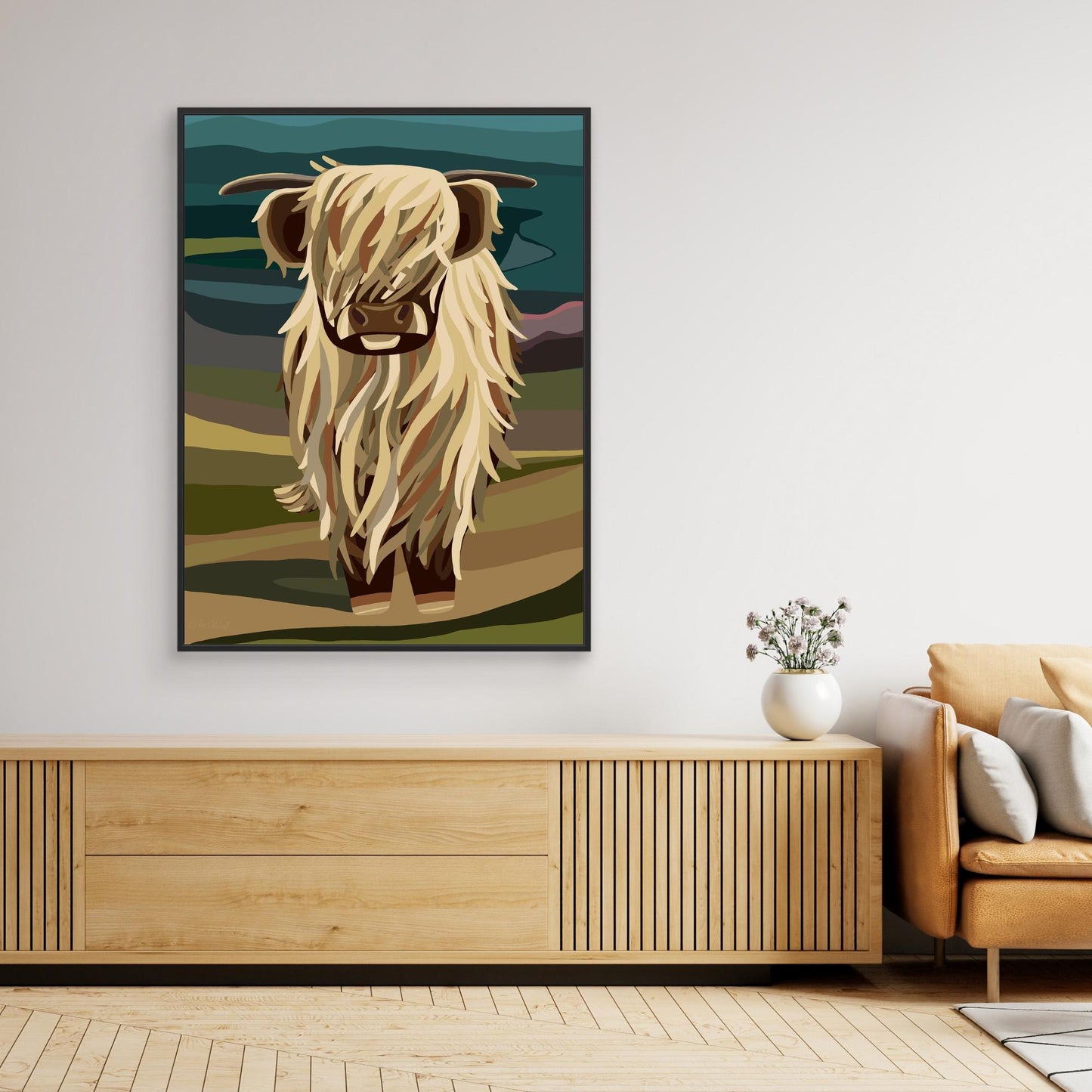 Highland Cow, Scotland- Large sizes canvas prints