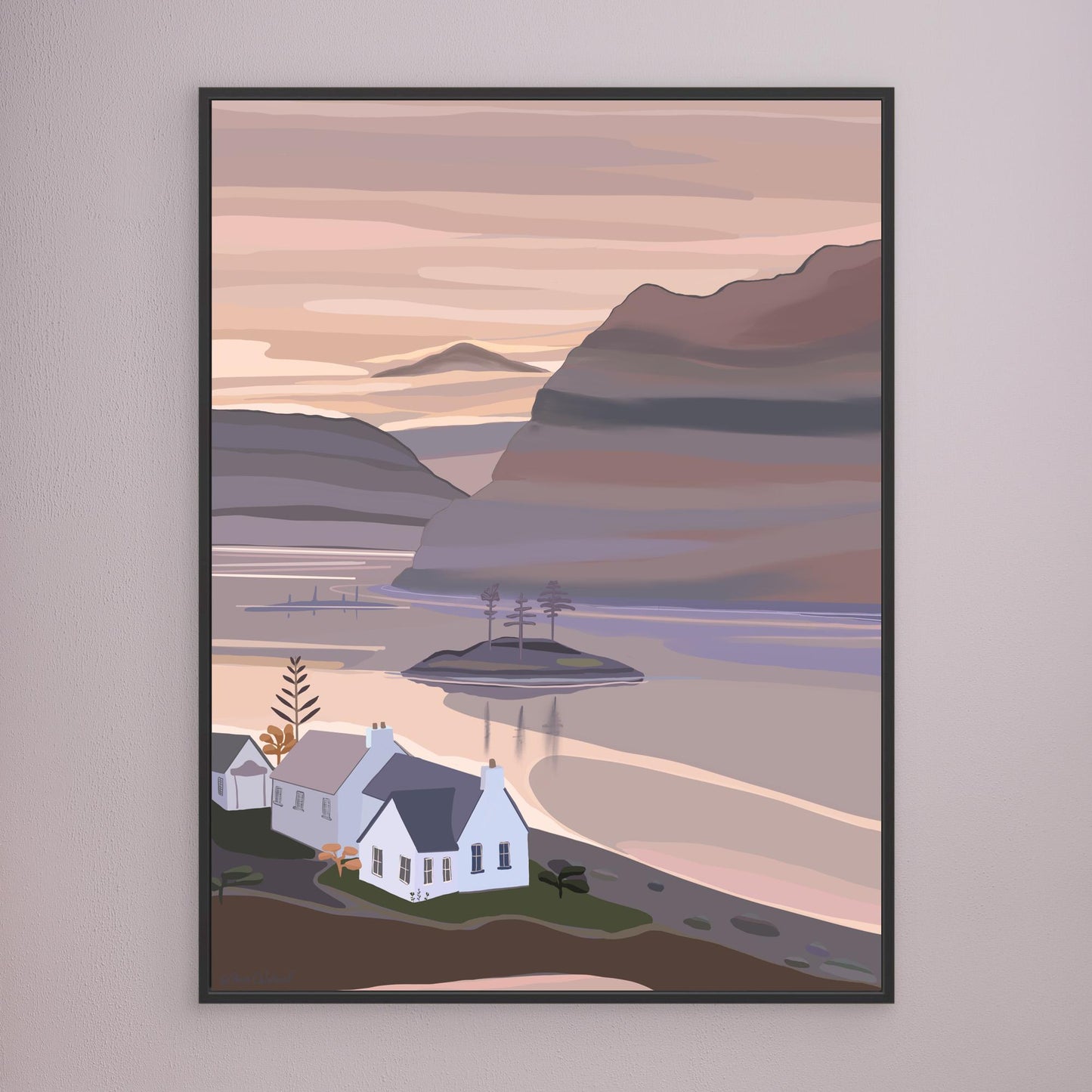 Plockton, Scotland - canvas print, large sizes.