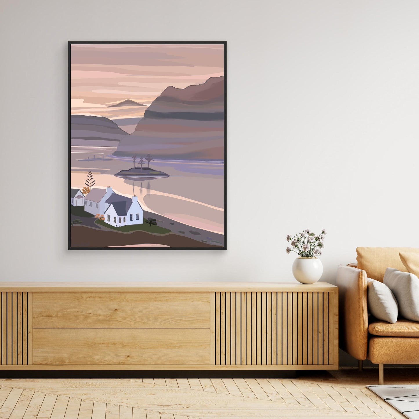 Plockton, Scotland - canvas print, large sizes.