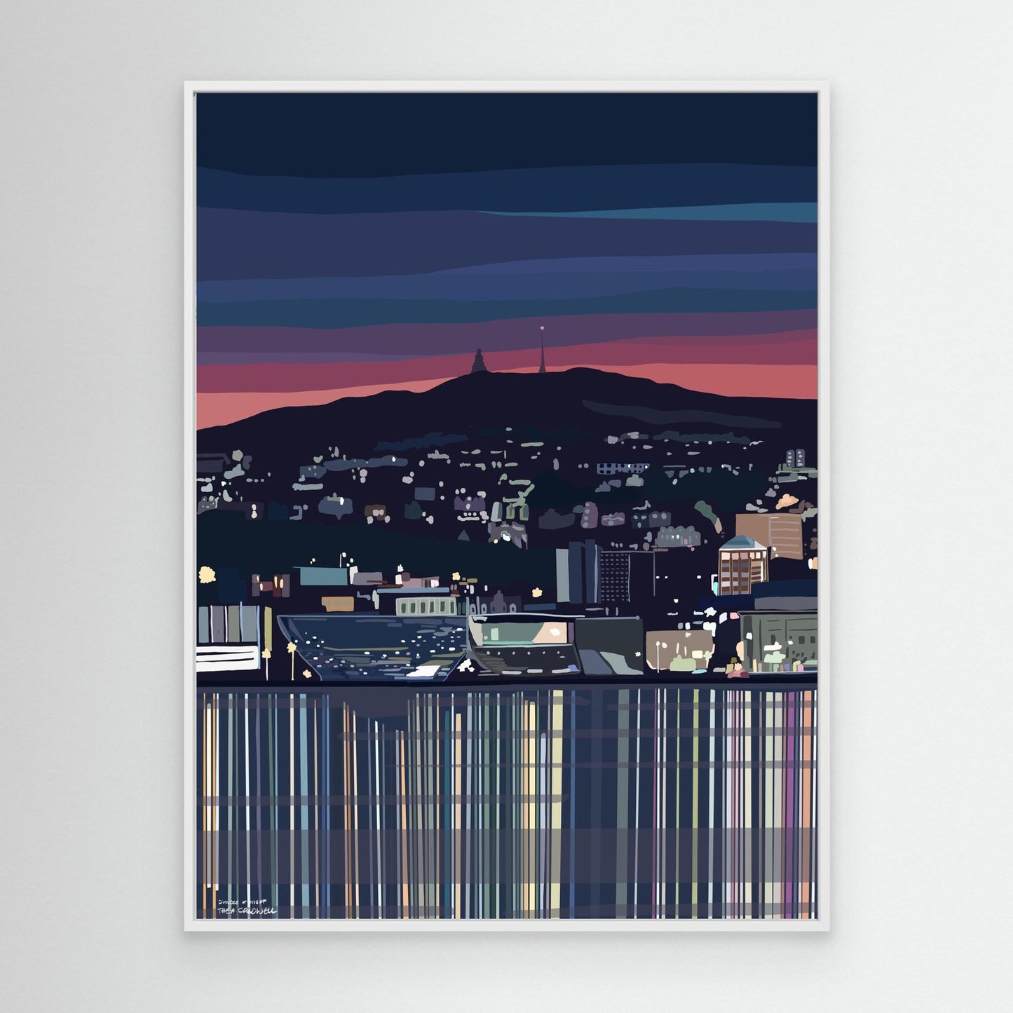 Dundee at Night, Scotland - large sizes canvas prints.