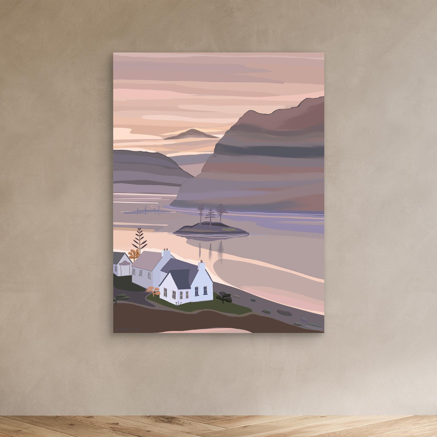 Plockton, Scotland - canvas print, large sizes.