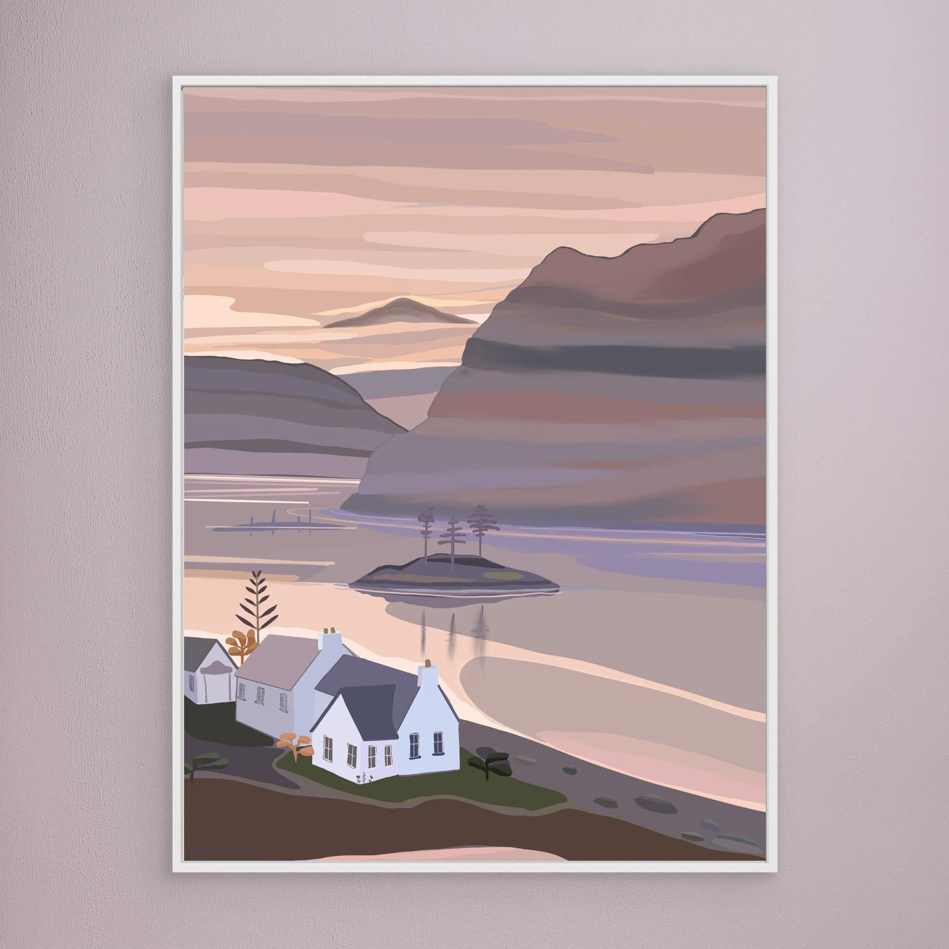 Plockton, Scotland - canvas print, large sizes.