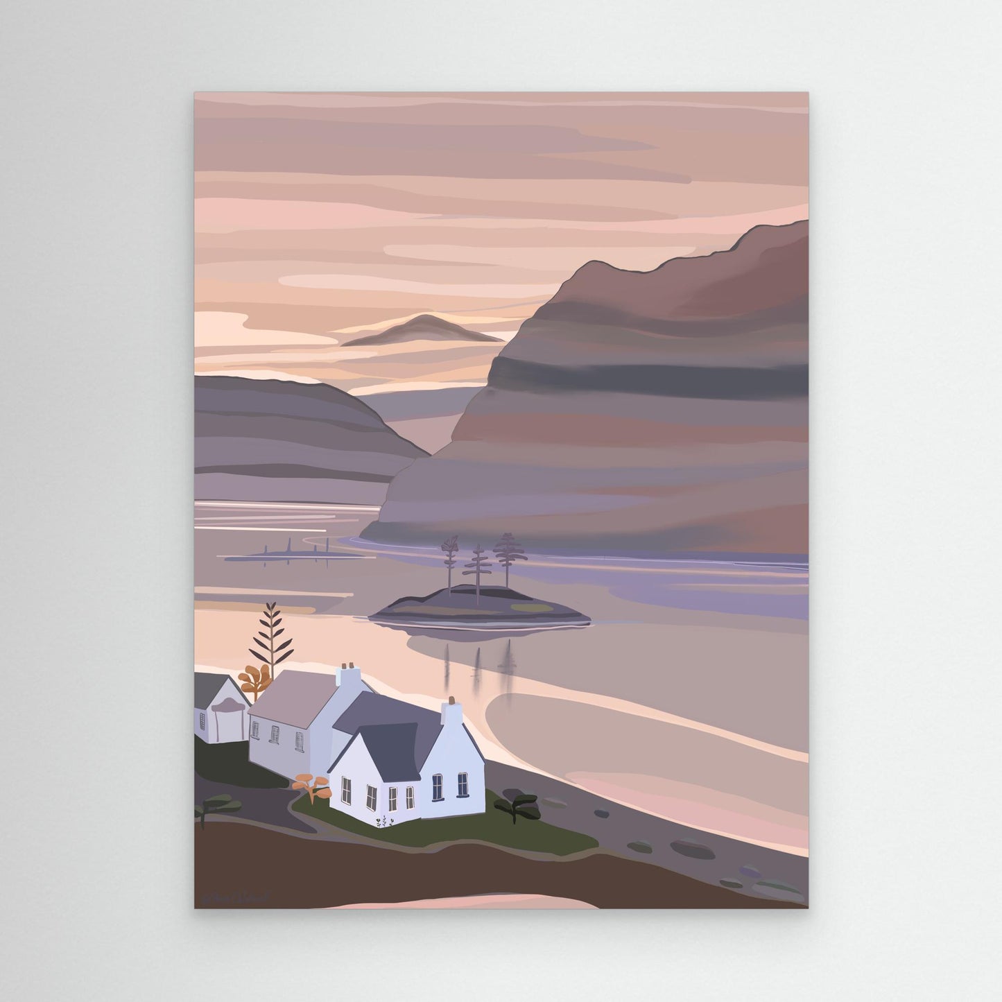 Plockton, Scotland - canvas print, large sizes.