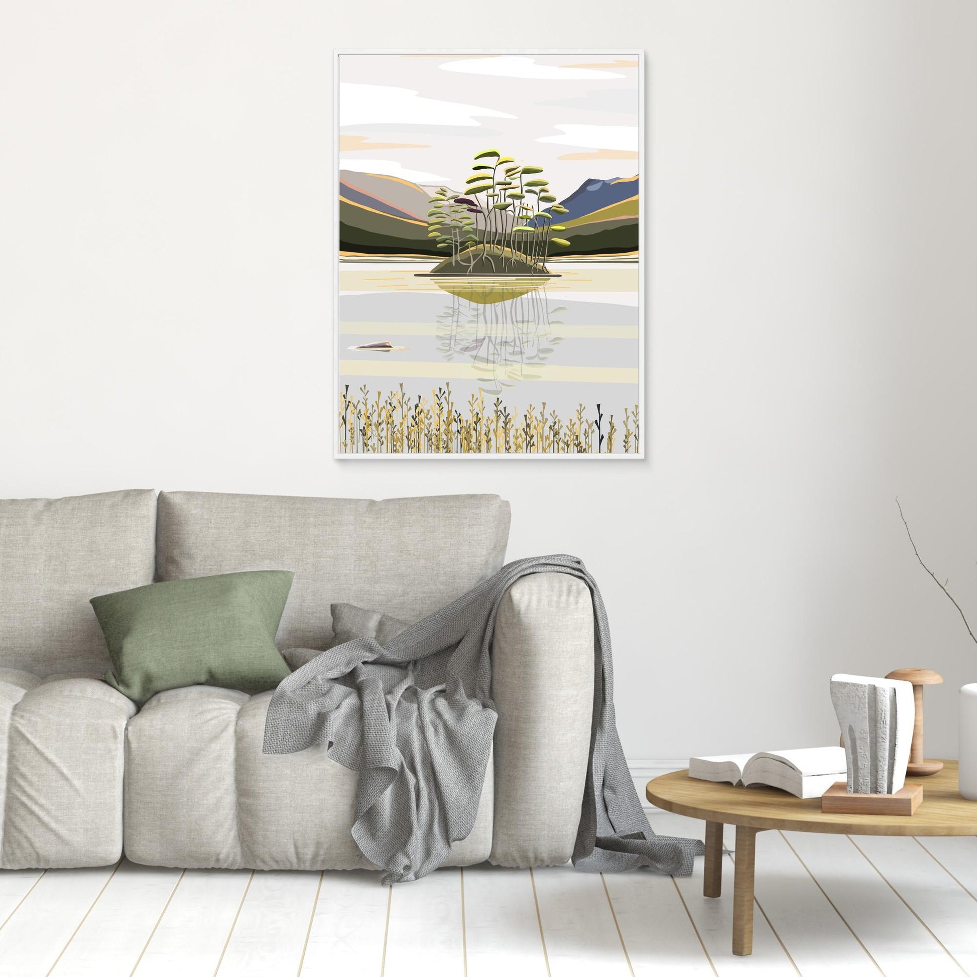 Rannoch Moor, Loch Ossian, Scotland - large size canvas prints, framed or unframed option