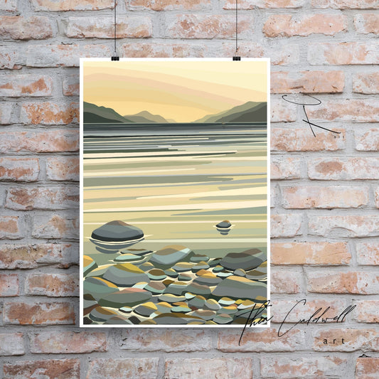 Unframed A3 :: Loch Ness and Nessie :: Loch Ness monster -A3 supreme quality matte archival paper . Scottish landmarks (Copy)