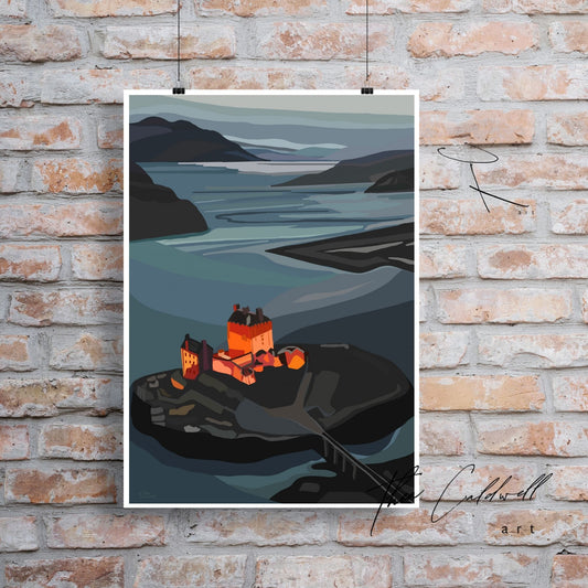 Unframed A3 :: Eilean Donan Castle::  -A3 supreme quality matte archival paper . Scottish landmarks