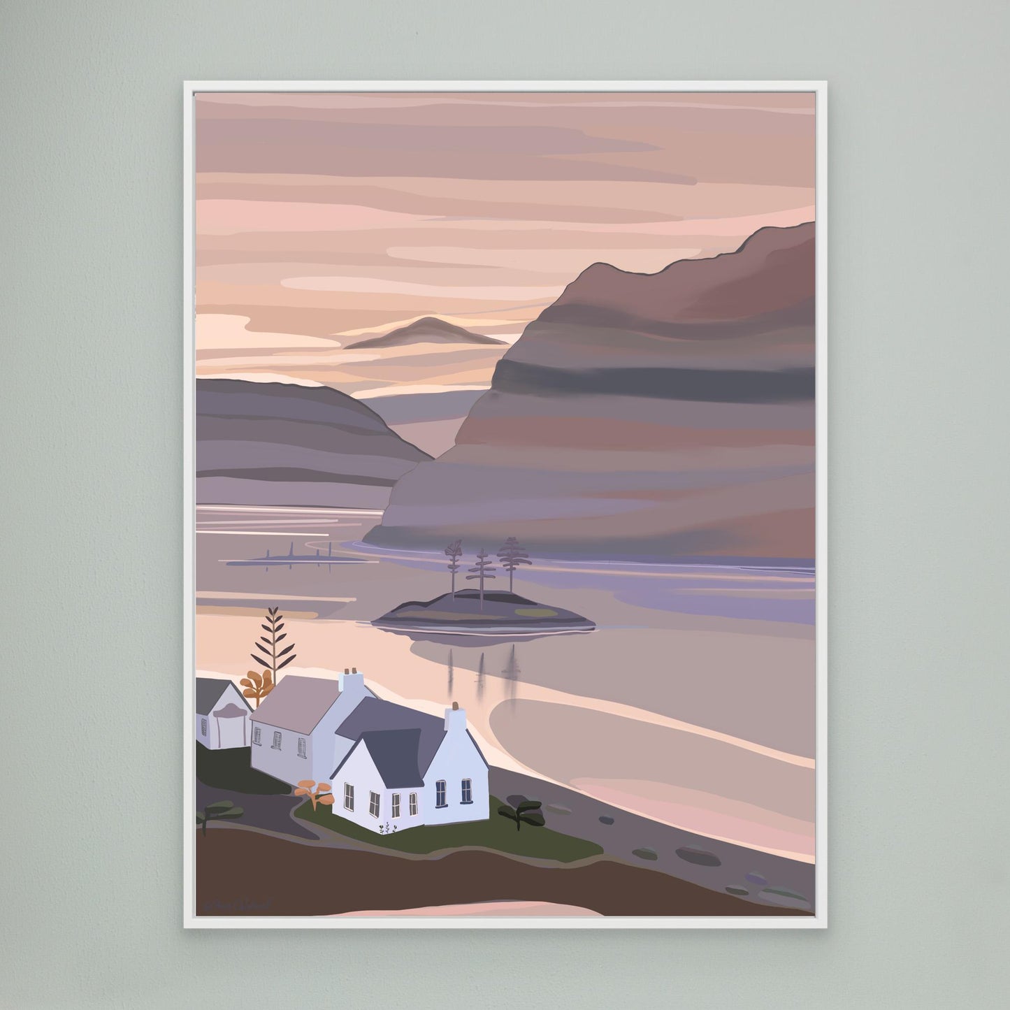 Plockton, Scotland - canvas print, large sizes.