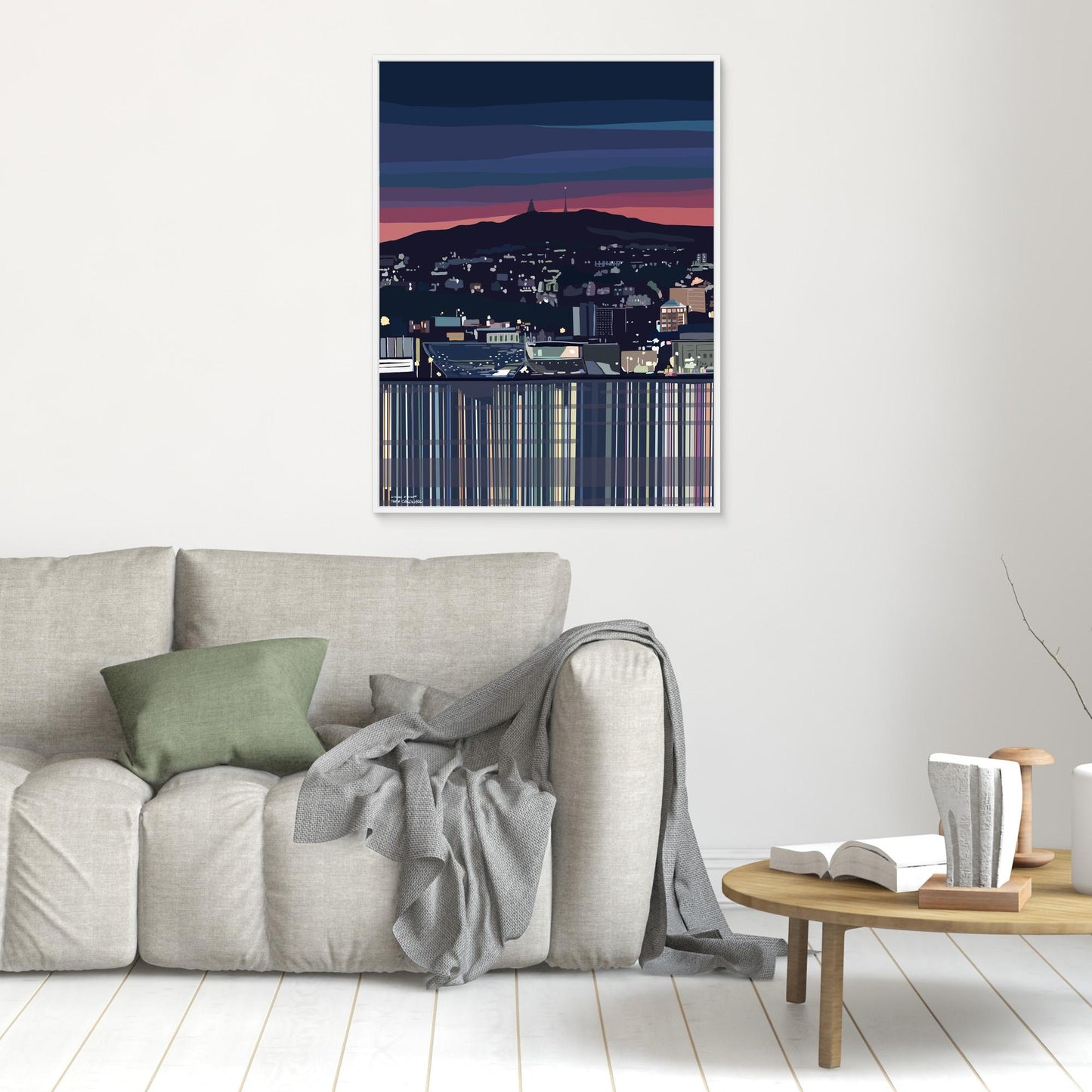 Dundee at Night, Scotland - large sizes canvas prints.