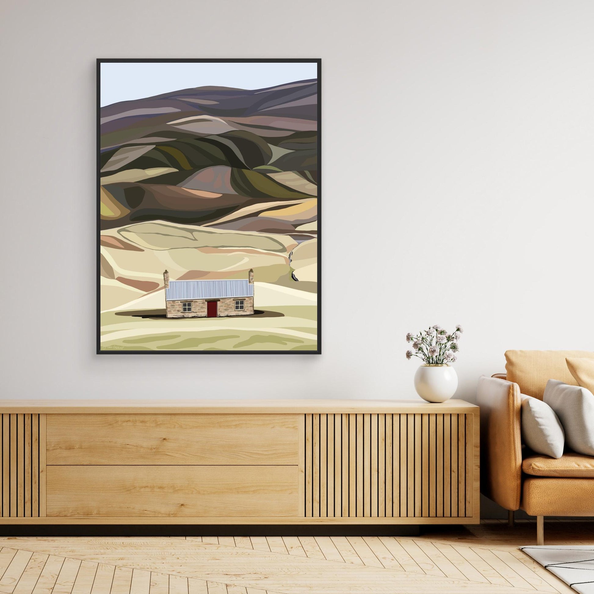 Highland Bothy, Scotland - large sizes canvas canvas prints