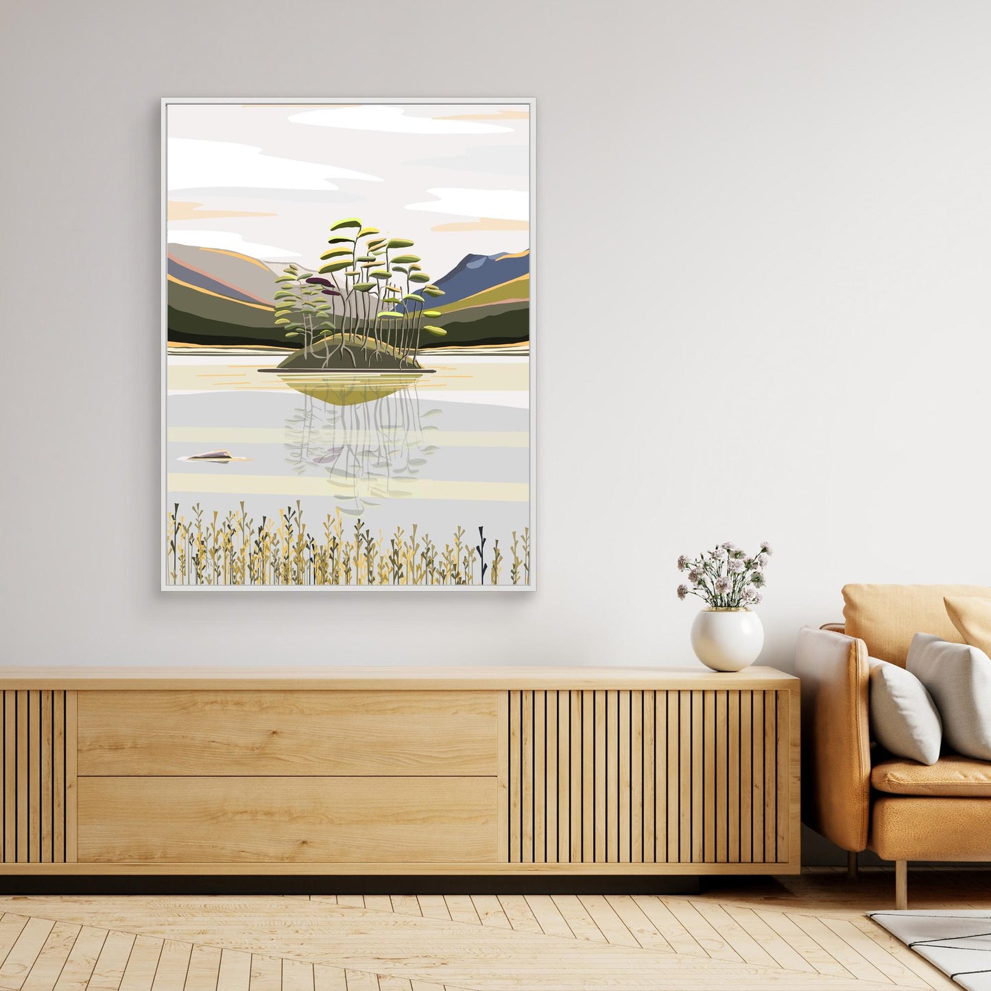 Rannoch Moor, Loch Ossian, Scotland - large size canvas prints, framed or unframed option