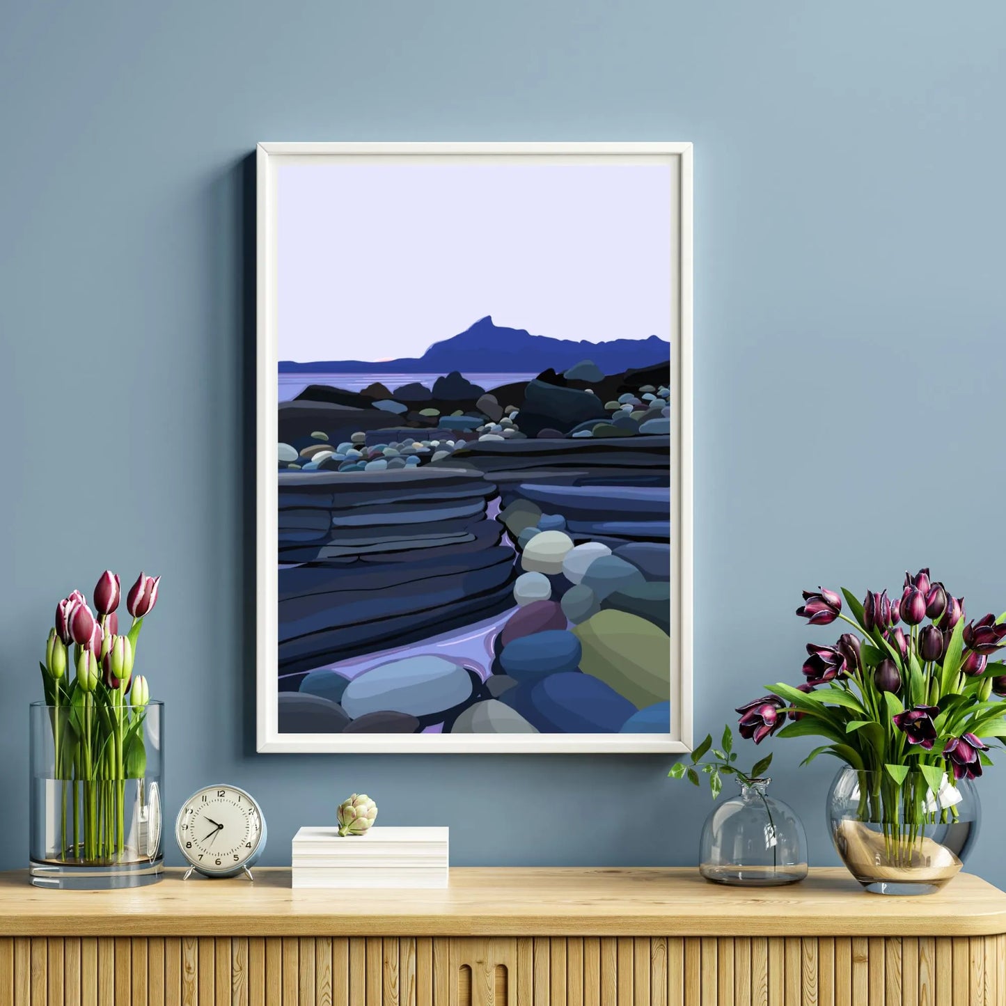 A3 Elgol, Isle of Skye. - Scottish landmarks and places, unframed print.