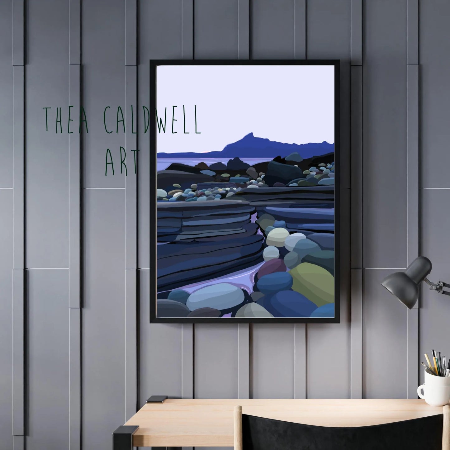 A3 Elgol, Isle of Skye. - Scottish landmarks and places, unframed print.