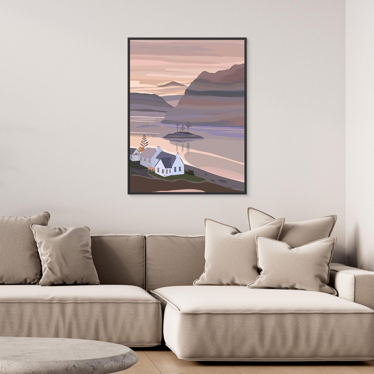 Plockton, Scotland - canvas print, large sizes.