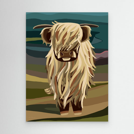 Highland Cow, Scotland- Large sizes canvas prints