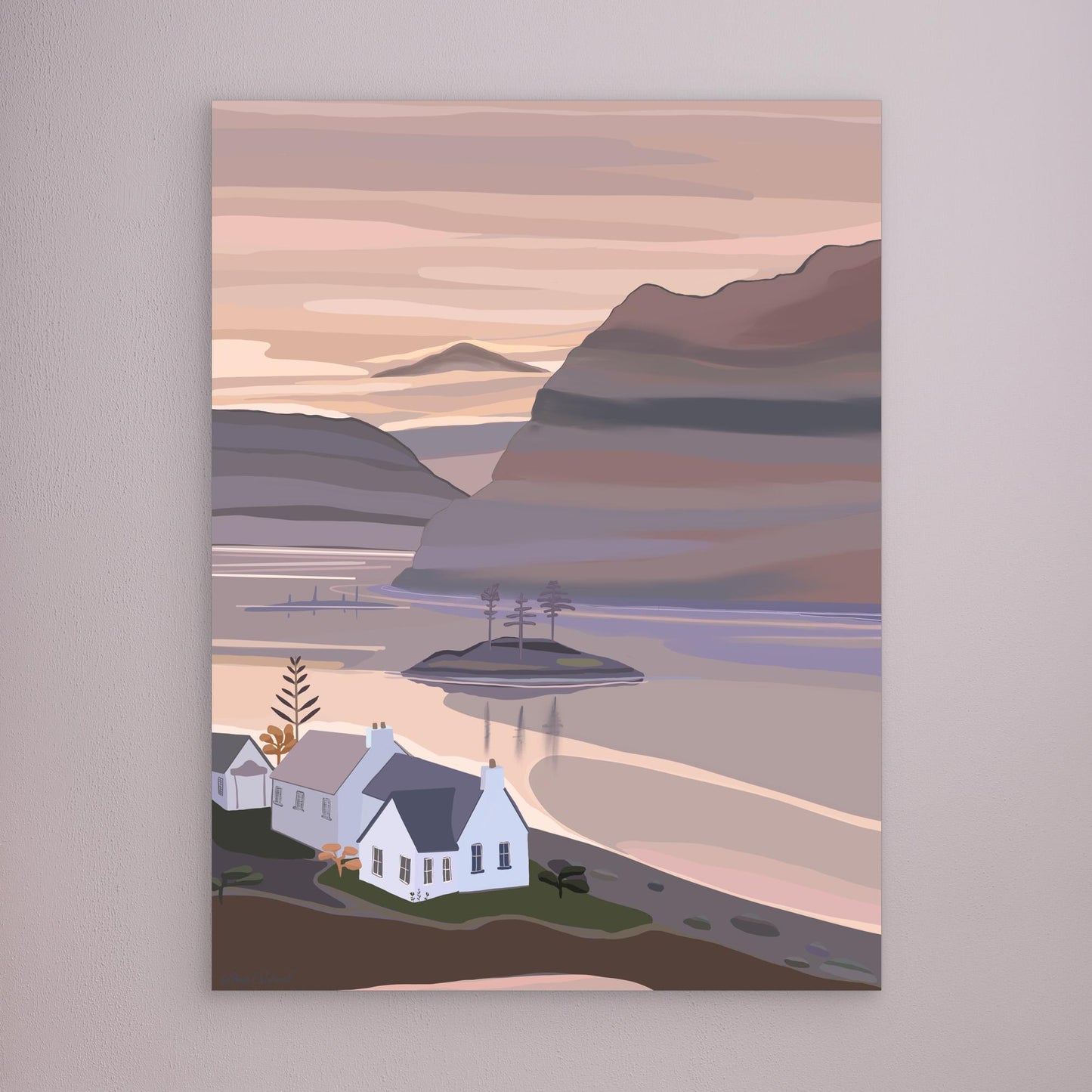 Plockton, Scotland - canvas print, large sizes.