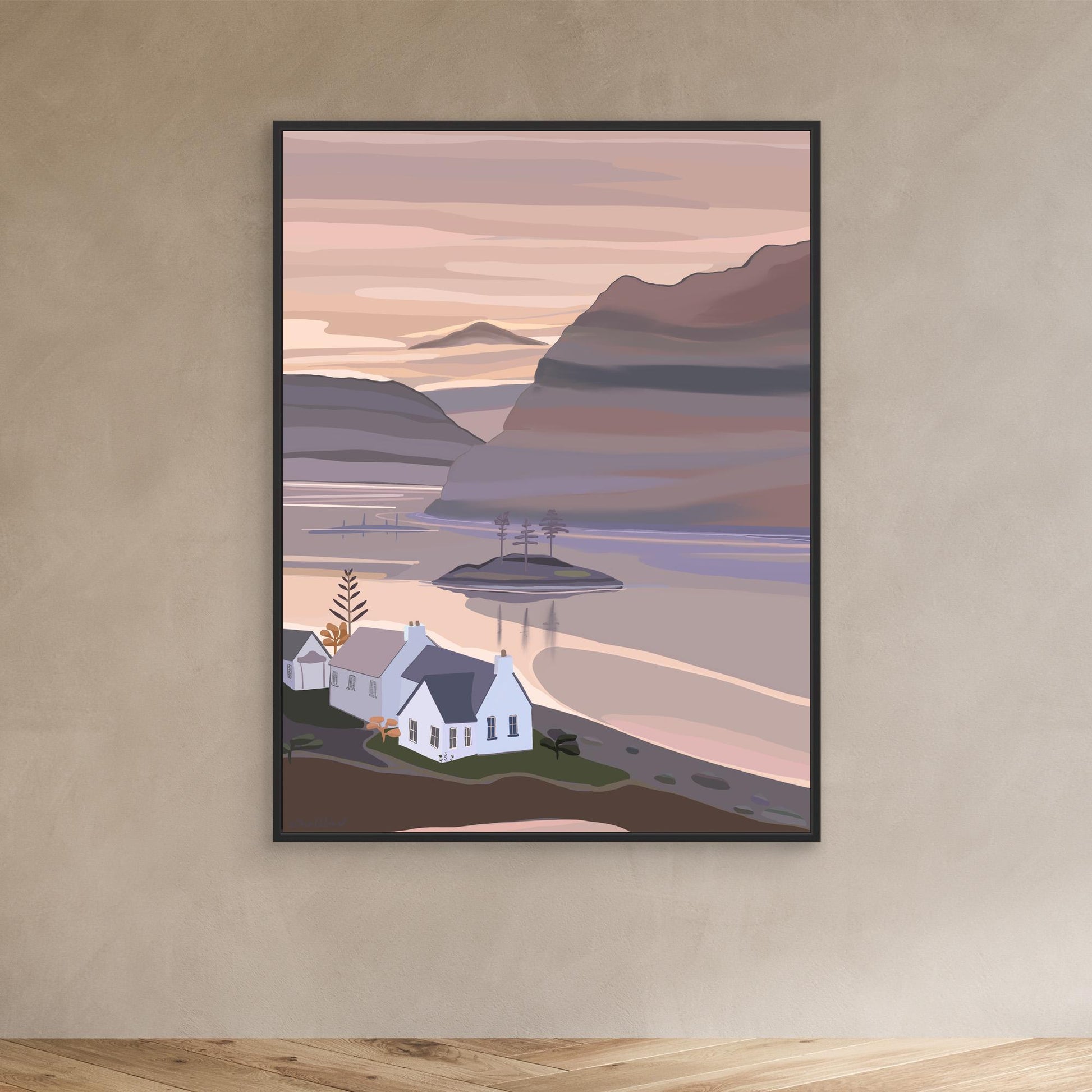 Plockton, Scotland - canvas print, large sizes.