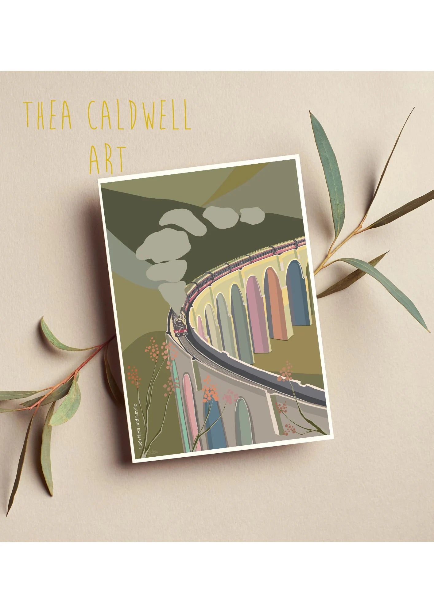 10 x Scottish themed greeting cards, A6 folded, with brown paper envelopes, Scotland on Canvas series, Thea Caldwell Art