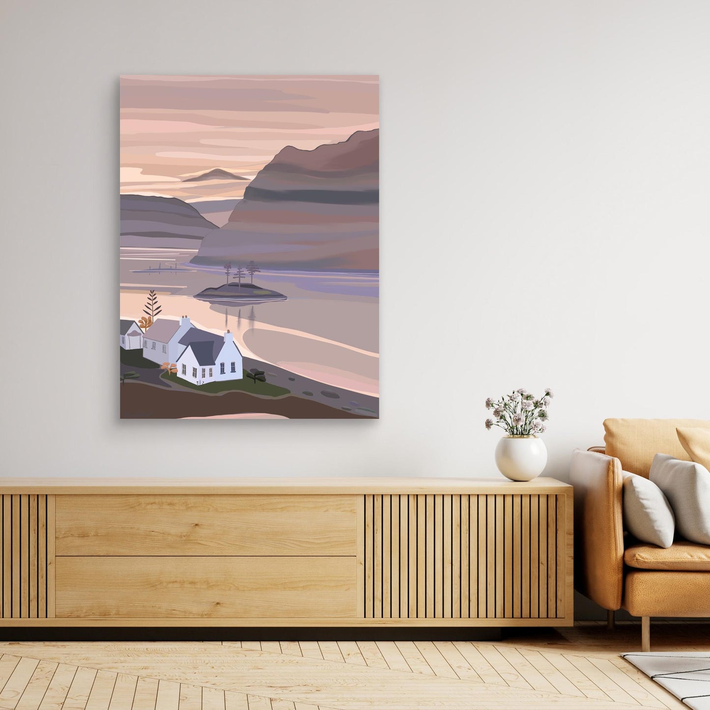 Plockton, Scotland - canvas print, large sizes.