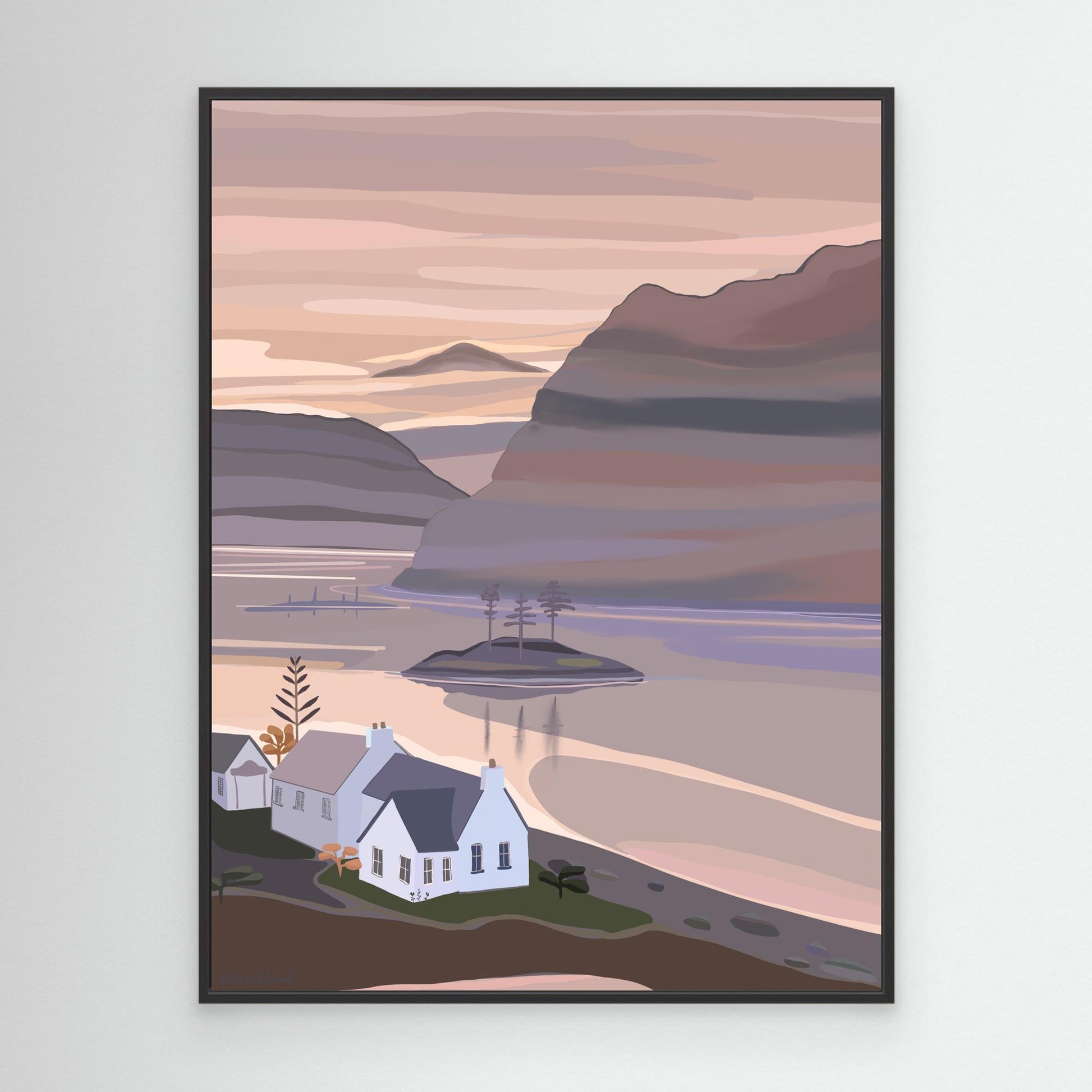 Plockton, Scotland - canvas print, large sizes.