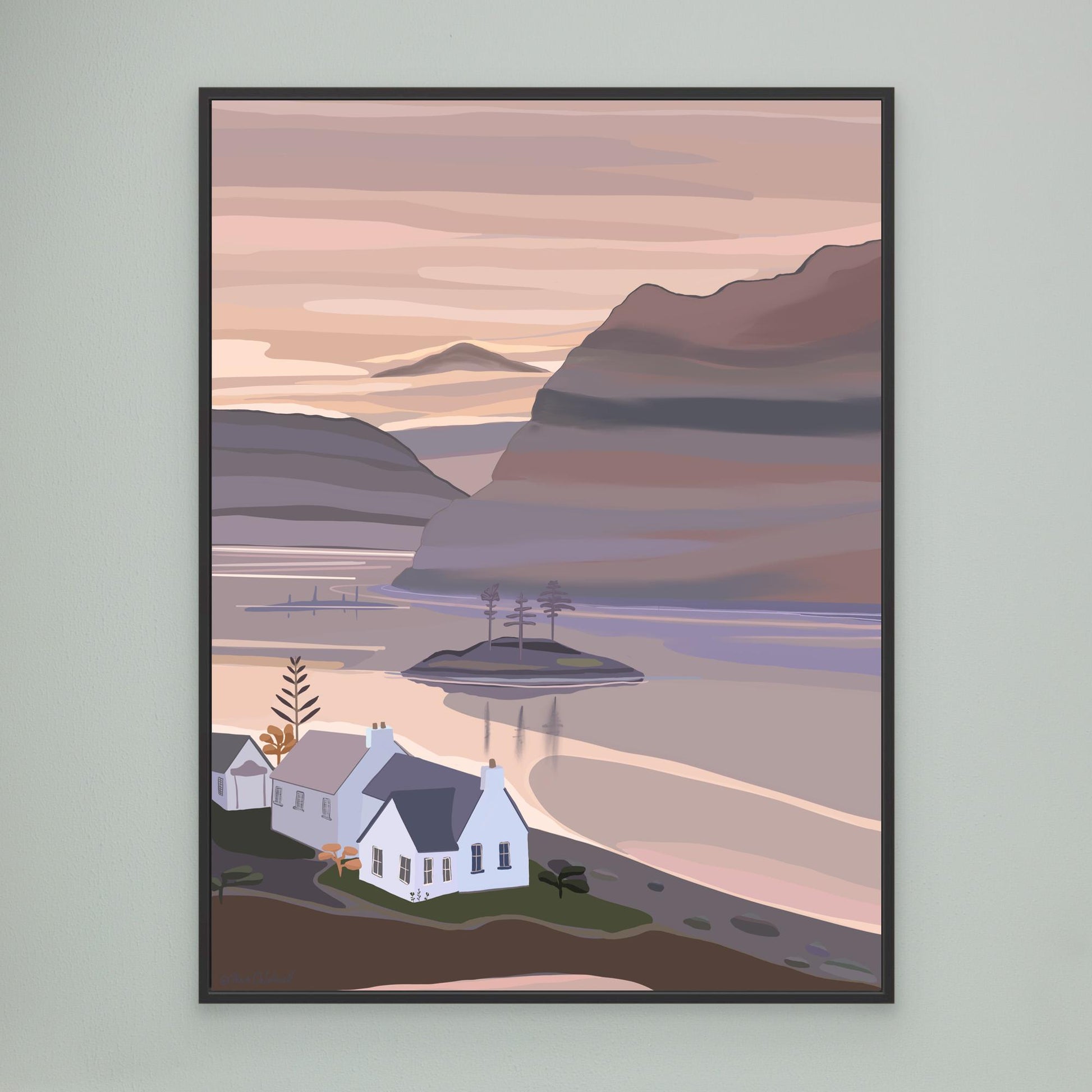 Plockton, Scotland - canvas print, large sizes.